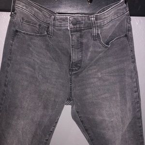 Light washed black Universal jeans.